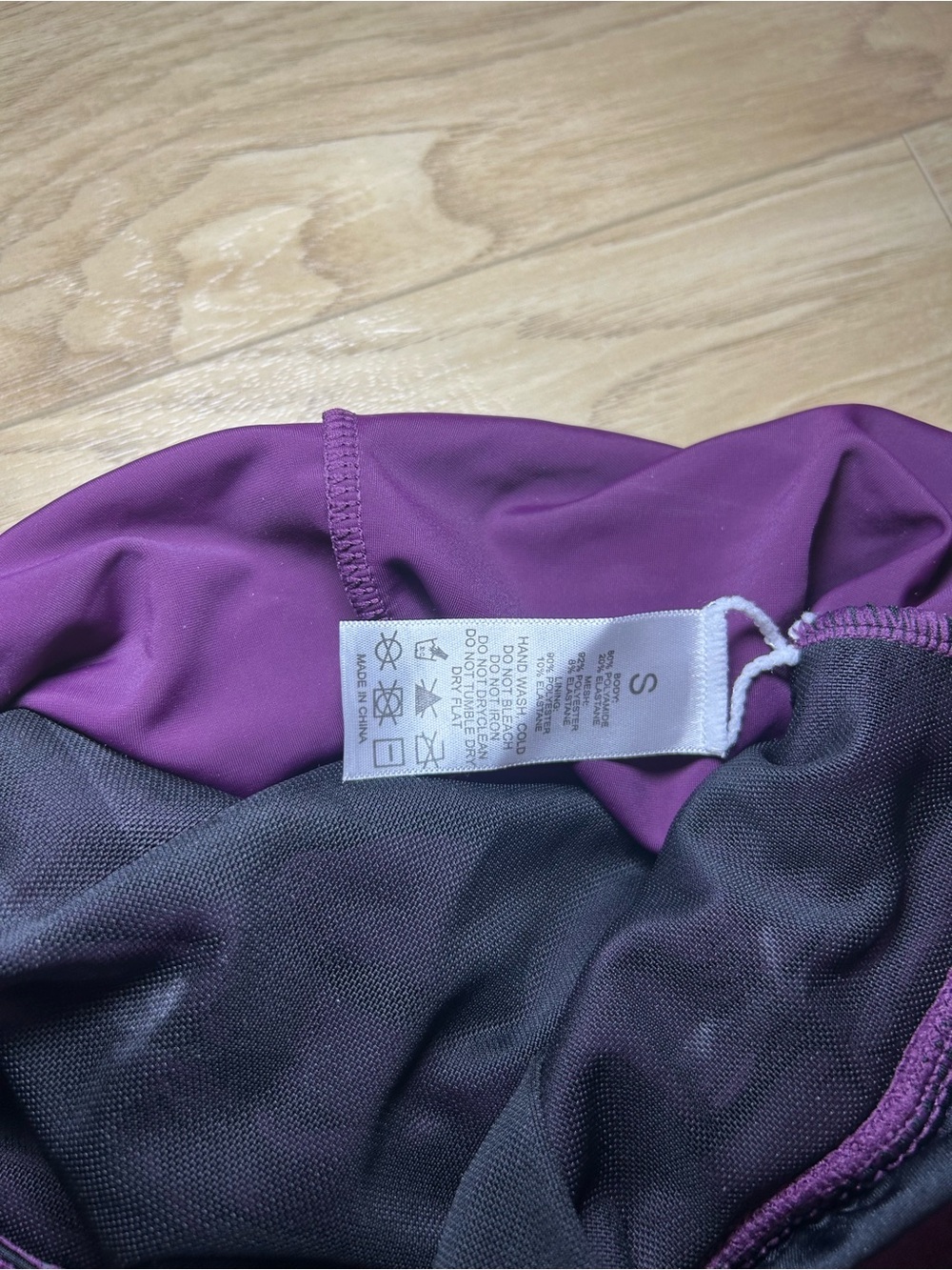 Source Unknown Purple Ruched One-Piece Swimsuit - Picture 4 of 4